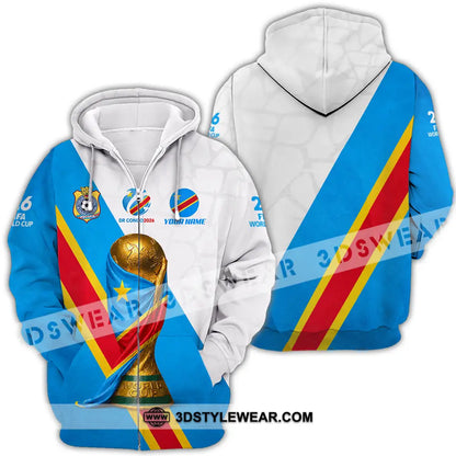 Unisex Shirt - Custom Dr Congo World Cup 2026 Shirt - Zipper Hoodie / S - T-shirt