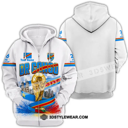 Unisex Shirt - Custom Dr Congo World Cup 2026 Shirt - Zipper Hoodie / S - T-shirt