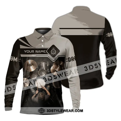 Unisex Shirt - Custom Drum Shirt - Long Sleeve Polo / S - T-shirt