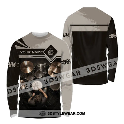 Unisex Shirt - Custom Drum Shirt - Long Sleeve Shirt / S - T-shirt