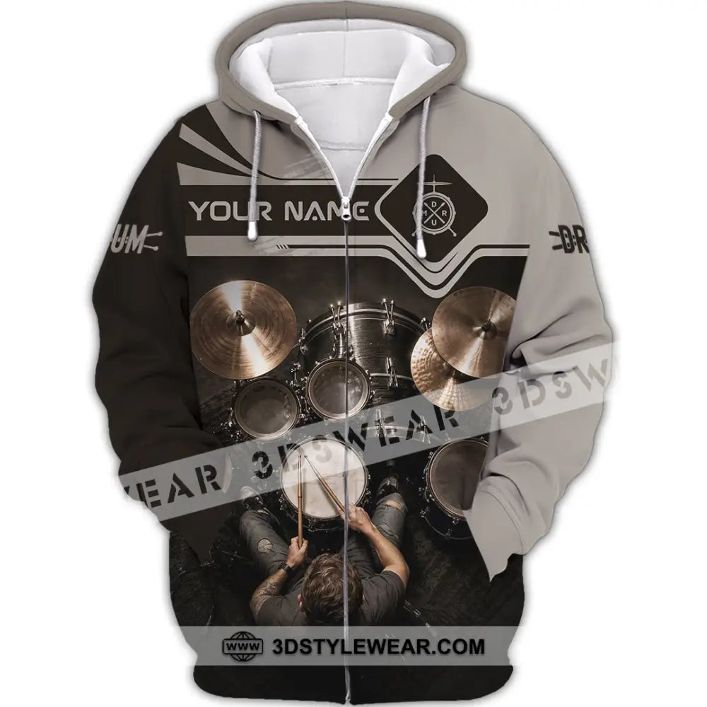 Unisex Shirt - Custom Drum Shirt - Zipper Hoodie / S - T-shirt