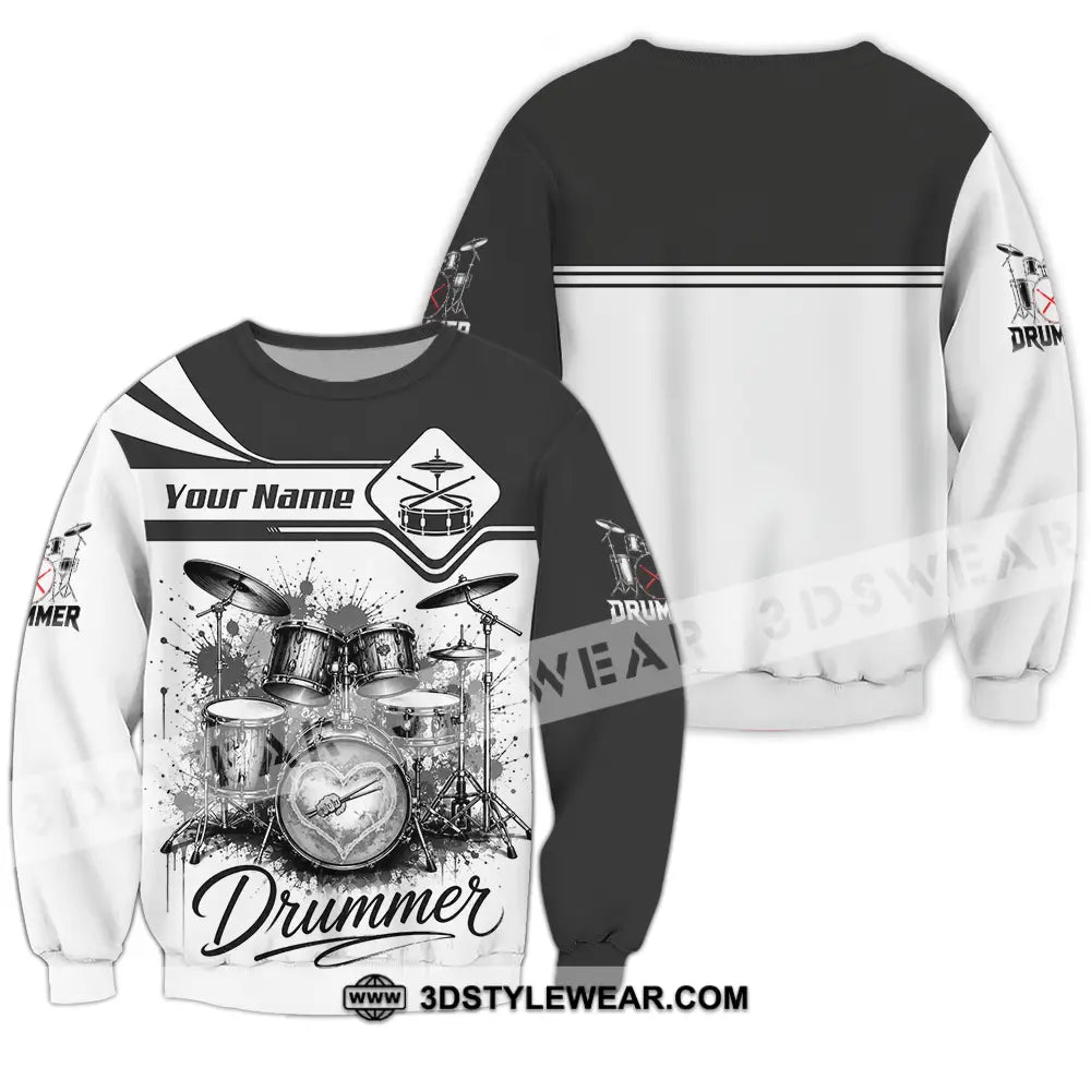 Unisex Shirt - Custom Drummer Shirt - Long Sleeve / S - T-shirt