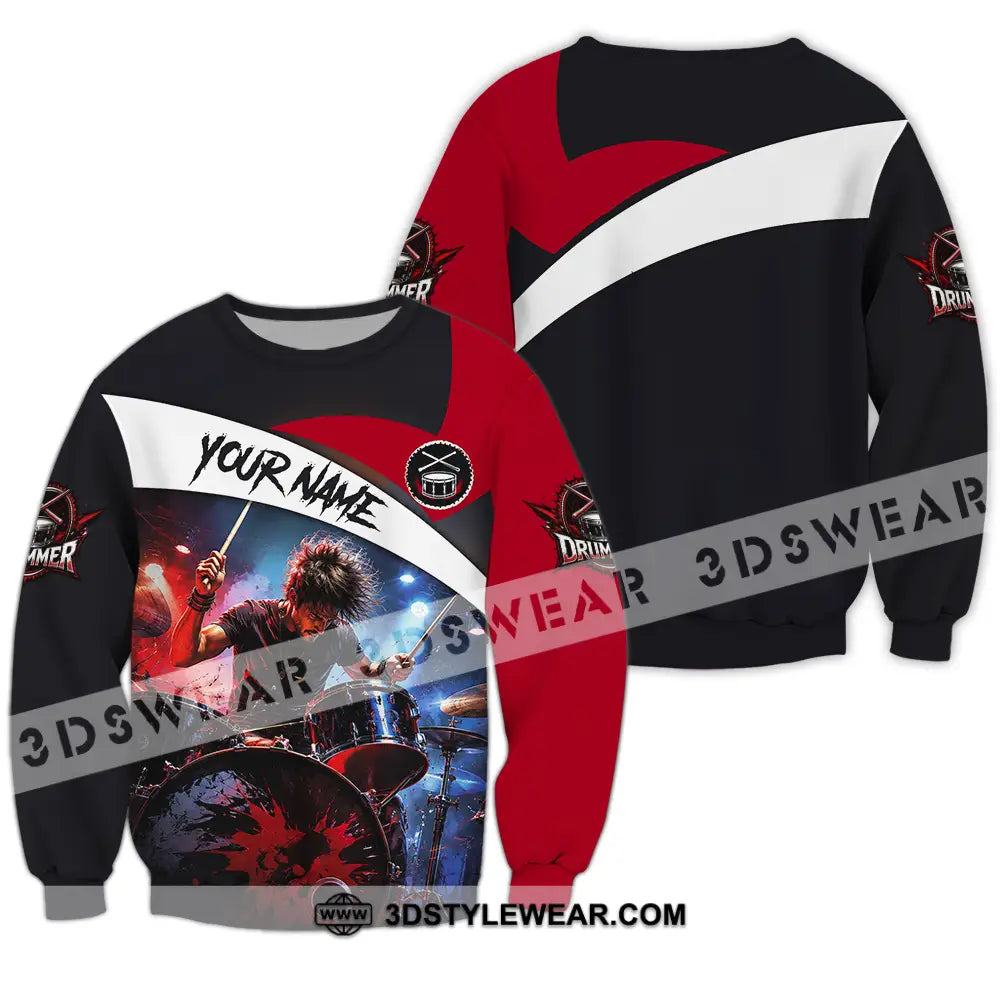 Unisex Shirt - Custom Drummer Shirt - Long Sleeve / S - T-shirt
