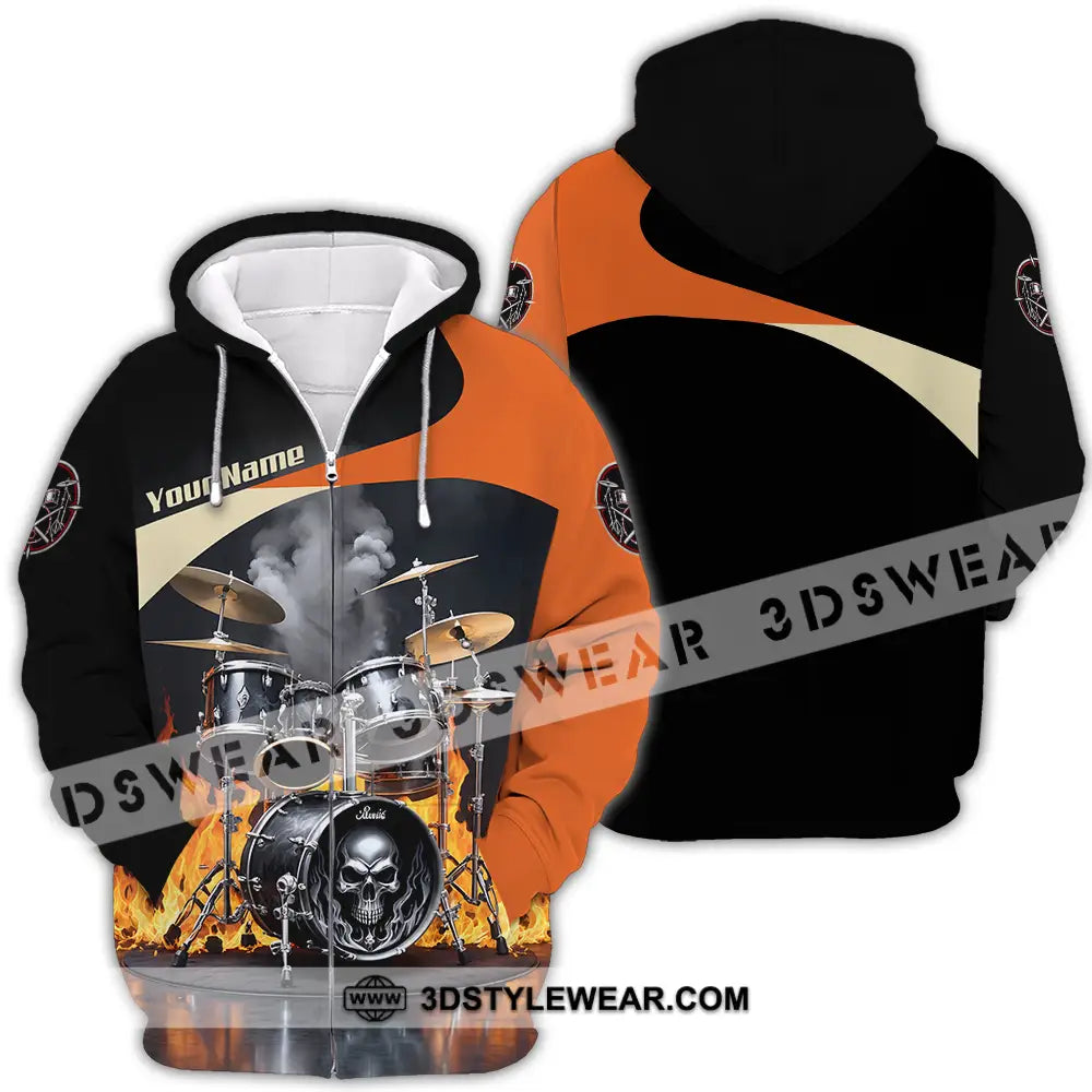 Unisex Shirt - Custom Drummer Shirt - Zipper Hoodie / S - T-shirt