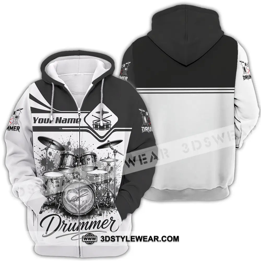 Unisex Shirt - Custom Drummer Shirt - Zipper Hoodie / S - T-shirt