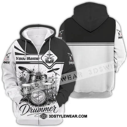 Unisex Shirt - Custom Drummer Shirt - Zipper Hoodie / S - T-shirt