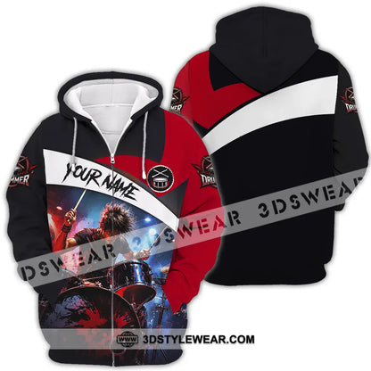 Unisex Shirt - Custom Drummer Shirt - Zipper Hoodie / S - T-shirt