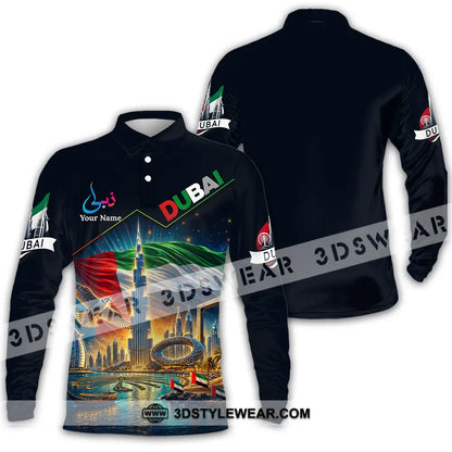 Unisex Shirt - Custom Dubai Shirt - Long Sleeve Polo / S - T-shirt