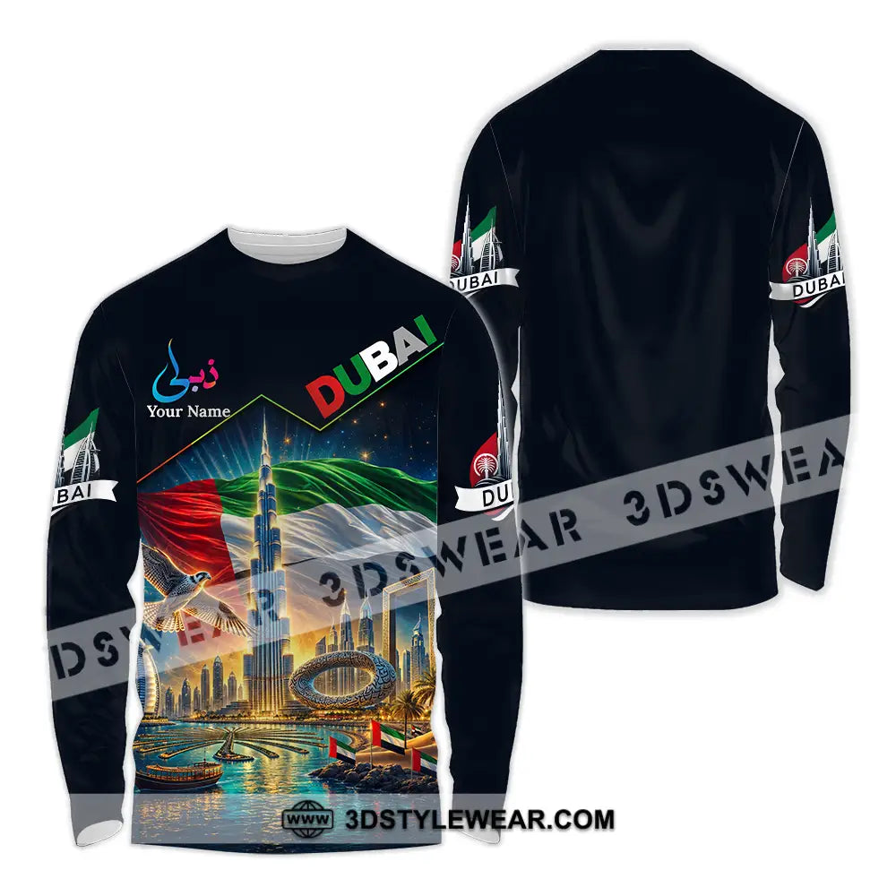 Unisex Shirt - Custom Dubai Shirt - Long Sleeve Shirt / S - T-shirt