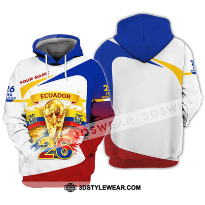 Unisex Shirt - Custom Ecuador World Cup 2026 3D Shirt - Hoodie / S - T-shirt