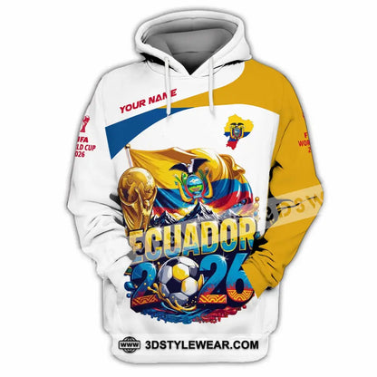 Unisex Shirt - Custom Ecuador World Cup 2026 Shirt - Hoodie / S - T-shirt