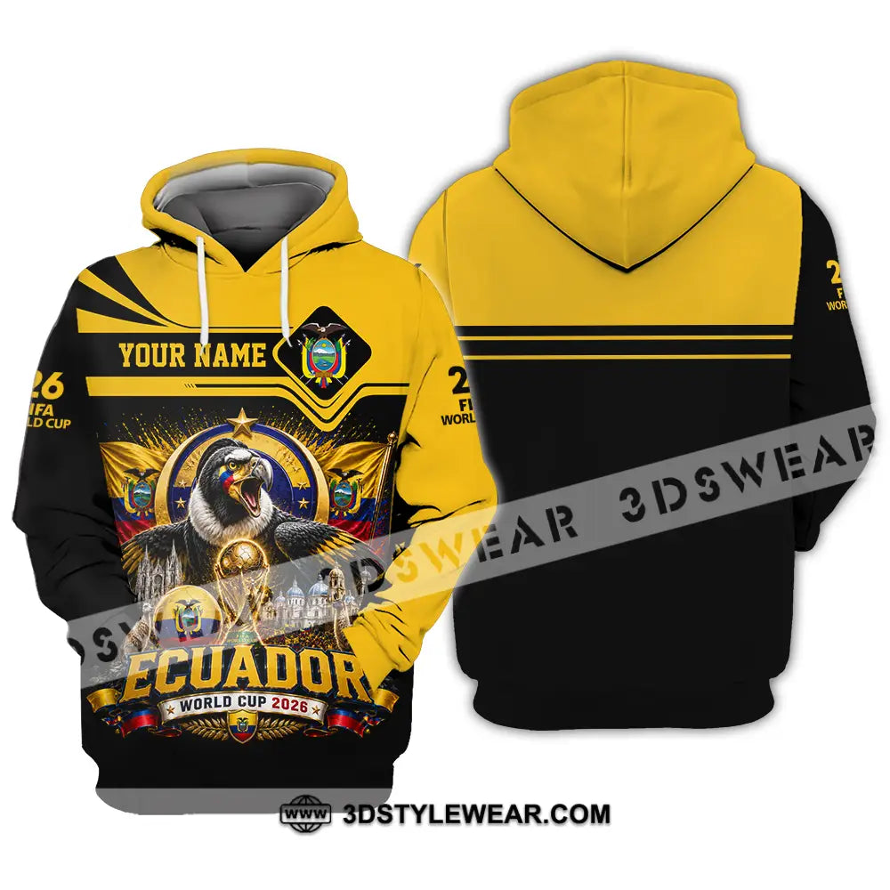 Unisex Shirt - Custom Ecuador World Cup 2026 Shirt - Hoodie / S - T-shirt