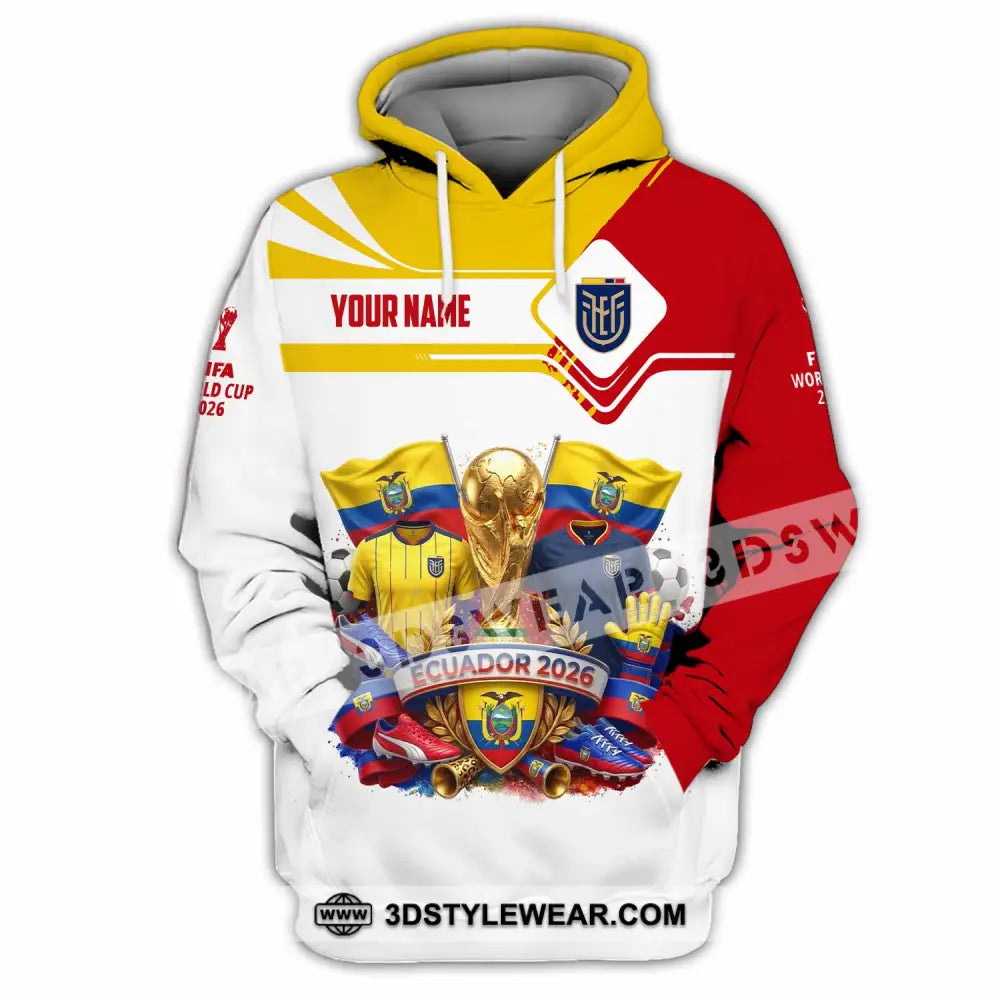 Unisex Shirt - Custom Ecuador World Cup 2026 Shirt - Hoodie / S - T-shirt