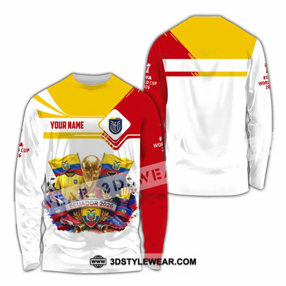 Unisex Shirt - Custom Ecuador World Cup 2026 Shirt - Long Sleeve Shirt / S - T-shirt