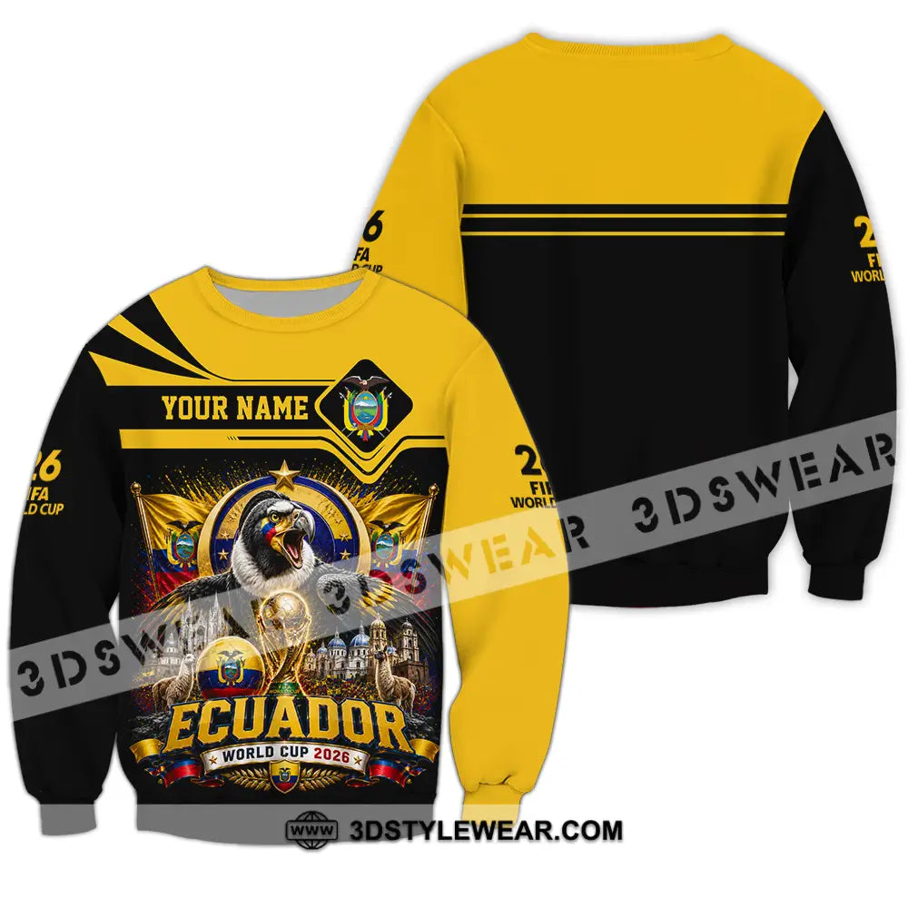 Unisex Shirt - Custom Ecuador World Cup 2026 Shirt - Long Sleeve / S - T-shirt