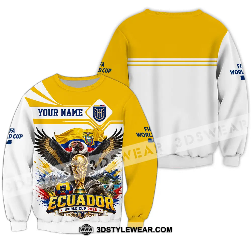 Unisex Shirt - Custom Ecuador World Cup 2026 Shirt - Long Sleeve / S - T-shirt