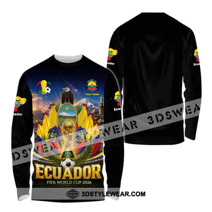 Unisex Shirt - Custom Ecuador World Cup 2026 Shirt - Long Sleeve Shirt / S - T-shirt