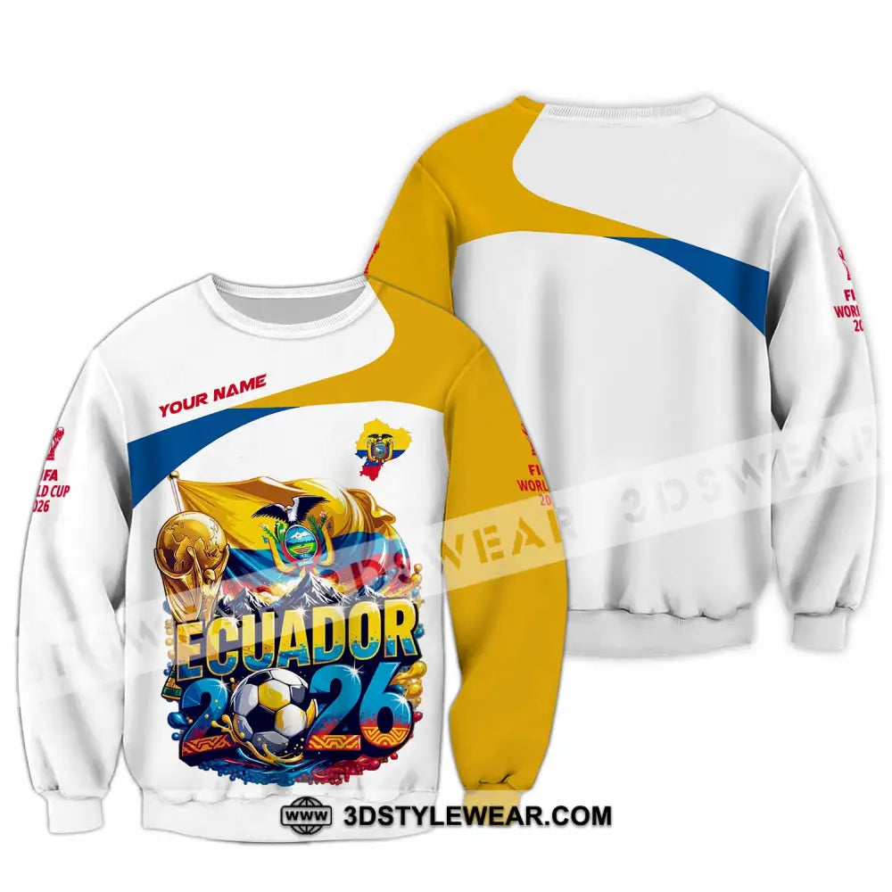 Unisex Shirt - Custom Ecuador World Cup 2026 Shirt - Long Sleeve / S - T-shirt