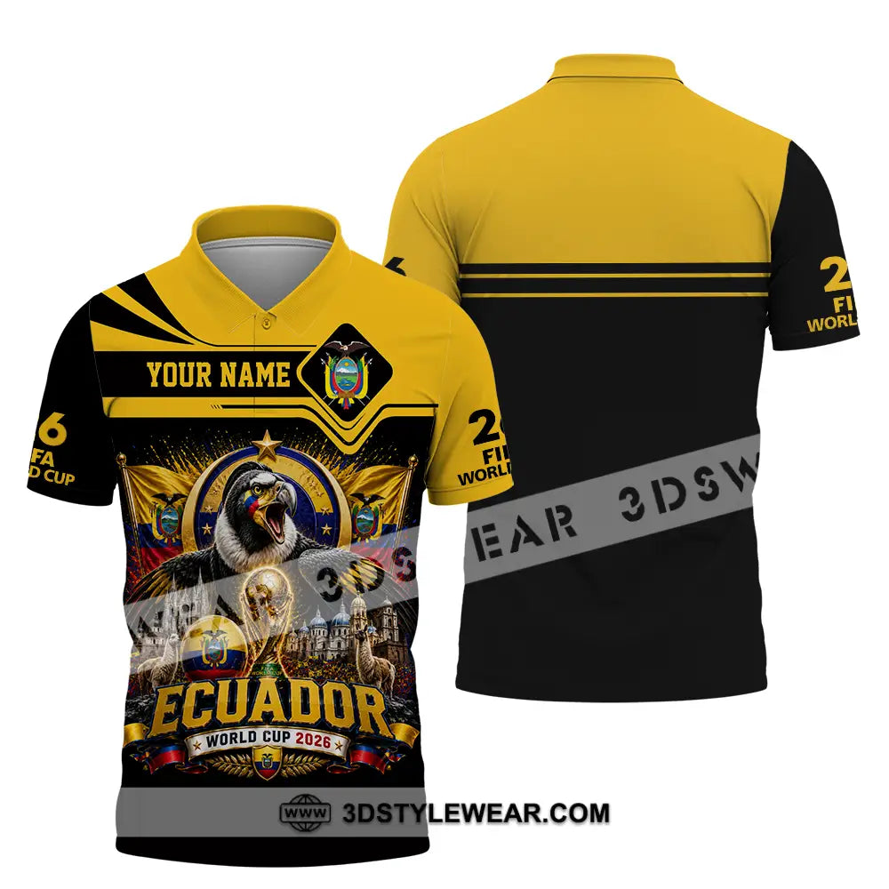 Unisex Shirt - Custom Ecuador World Cup 2026 Shirt - Polo Shirt / S - T-shirt