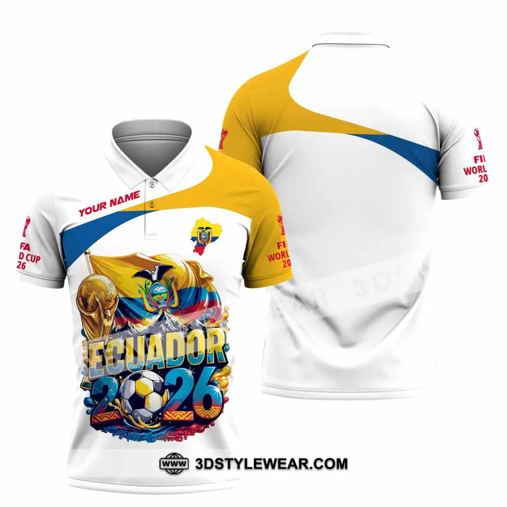 Unisex Shirt - Custom Ecuador World Cup 2026 Shirt - Polo Shirt / S - T-shirt