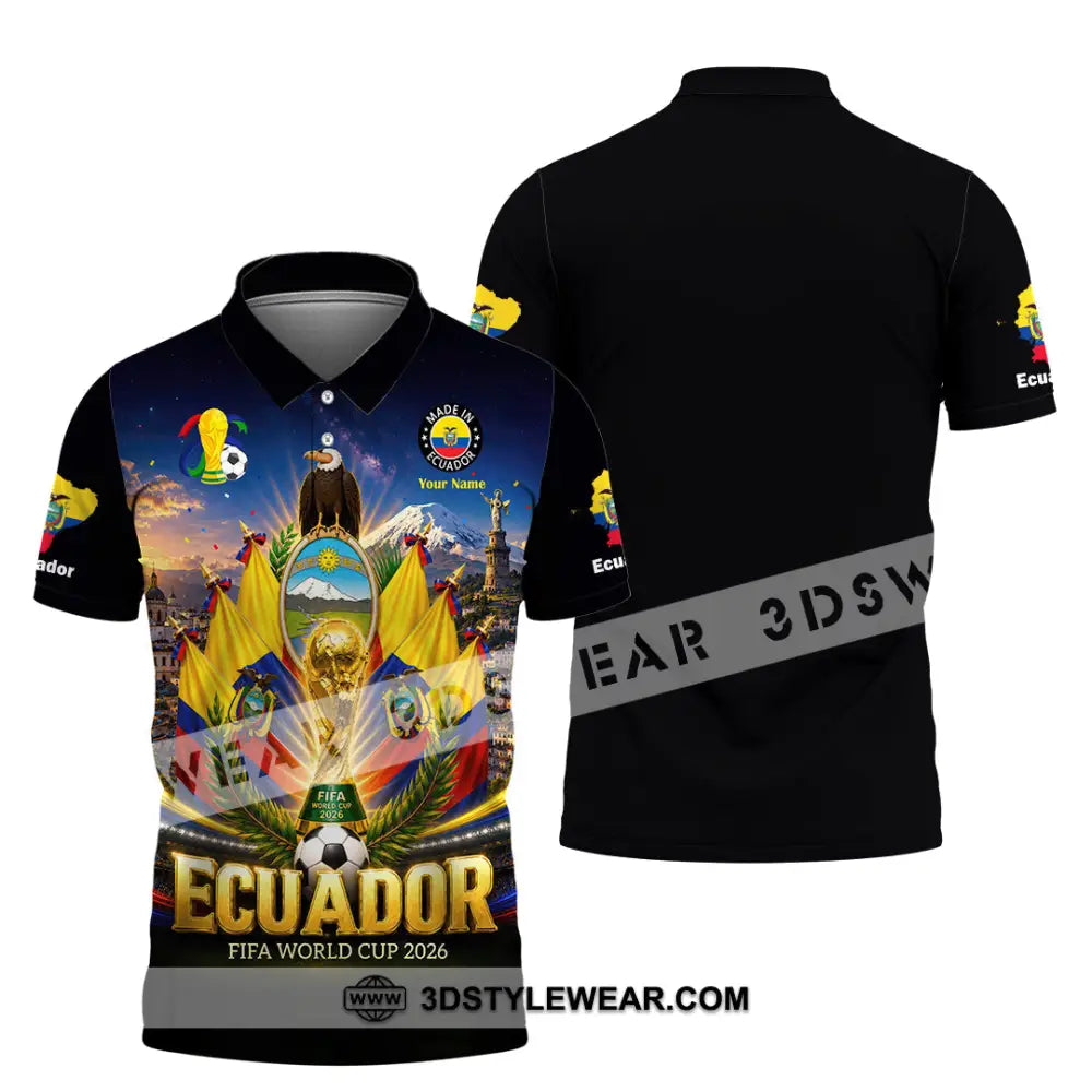 Unisex Shirt - Custom Ecuador World Cup 2026 Shirt - Polo Shirt / S - T-shirt
