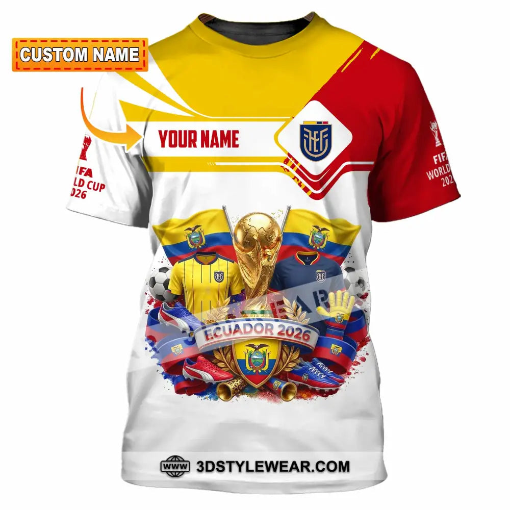 Unisex Shirt - Custom Ecuador World Cup 2026 Shirt - T-shirt