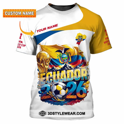 Unisex Shirt - Custom Ecuador World Cup 2026 Shirt - T-shirt