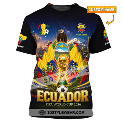 Unisex Shirt - Custom Ecuador World Cup 2026 Shirt - T-shirt