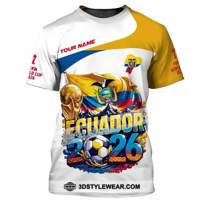 Unisex Shirt - Custom Ecuador World Cup 2026 Shirt - T-Shirt / S - T-shirt