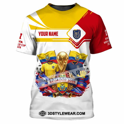 Unisex Shirt - Custom Ecuador World Cup 2026 Shirt - T-Shirt / S - T-shirt