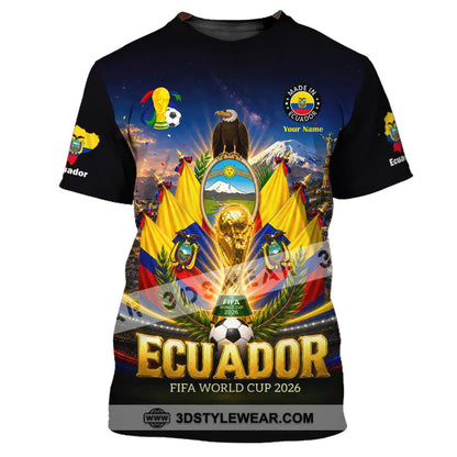 Unisex Shirt - Custom Ecuador World Cup 2026 Shirt - T-Shirt / S - T-shirt