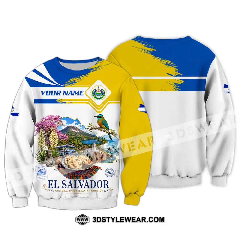 Unisex Shirt - Custom El Salvador Shirt - Long Sleeve / S - T-shirt