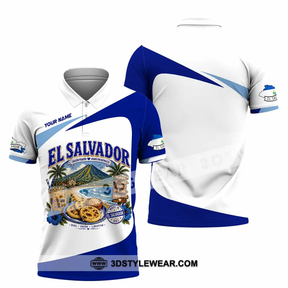 Unisex Shirt - Custom El Salvador Shirt - Polo Shirt / S - T-shirt