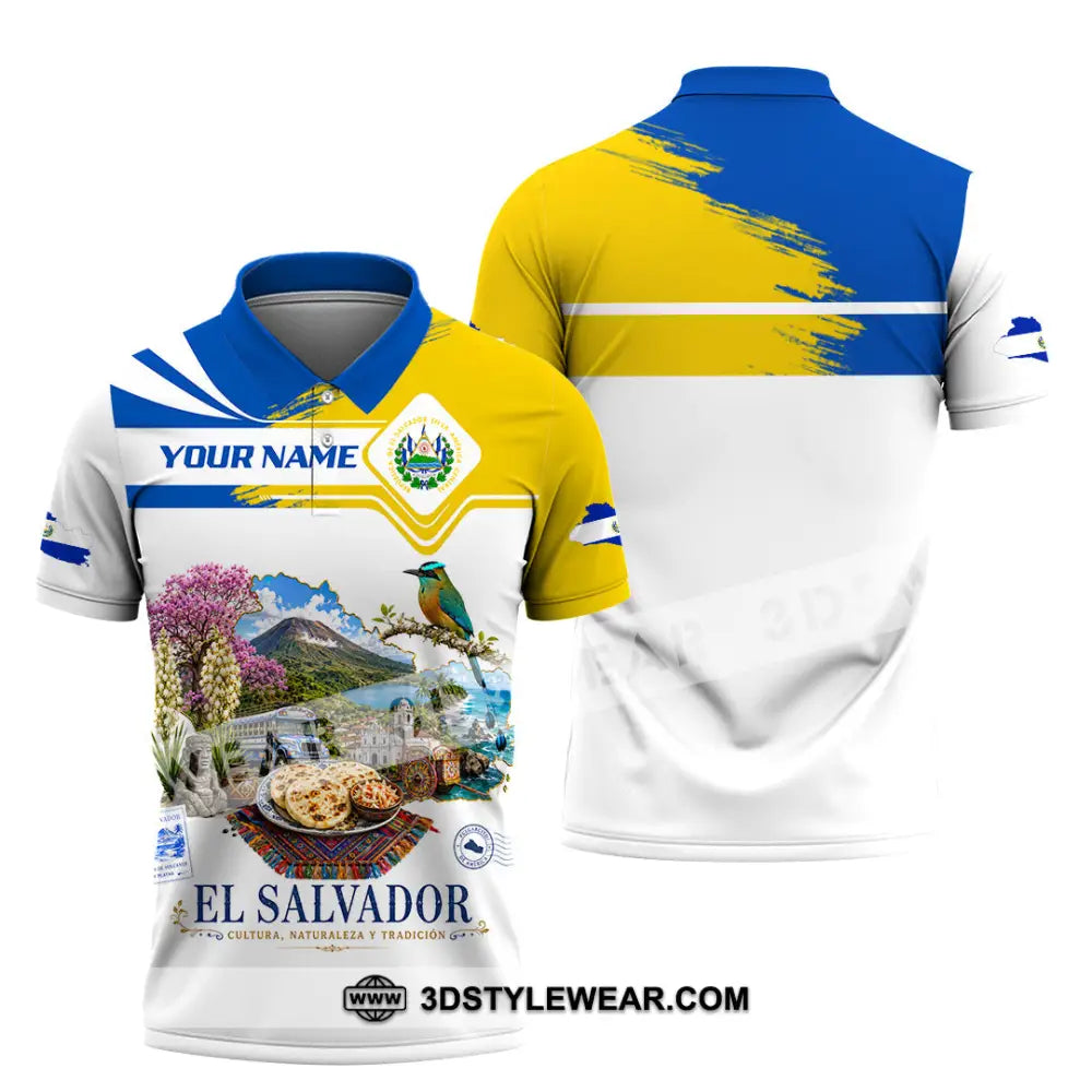 Unisex Shirt - Custom El Salvador Shirt - Polo Shirt / S - T-shirt