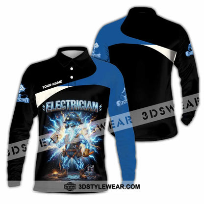 Unisex Shirt - Custom Electrician Shirt - Long Sleeve Polo / S - T-shirt