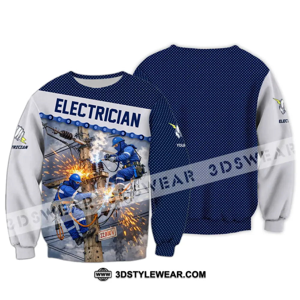 Unisex Shirt - Custom Electrician Shirt - Long Sleeve / S - T-shirt