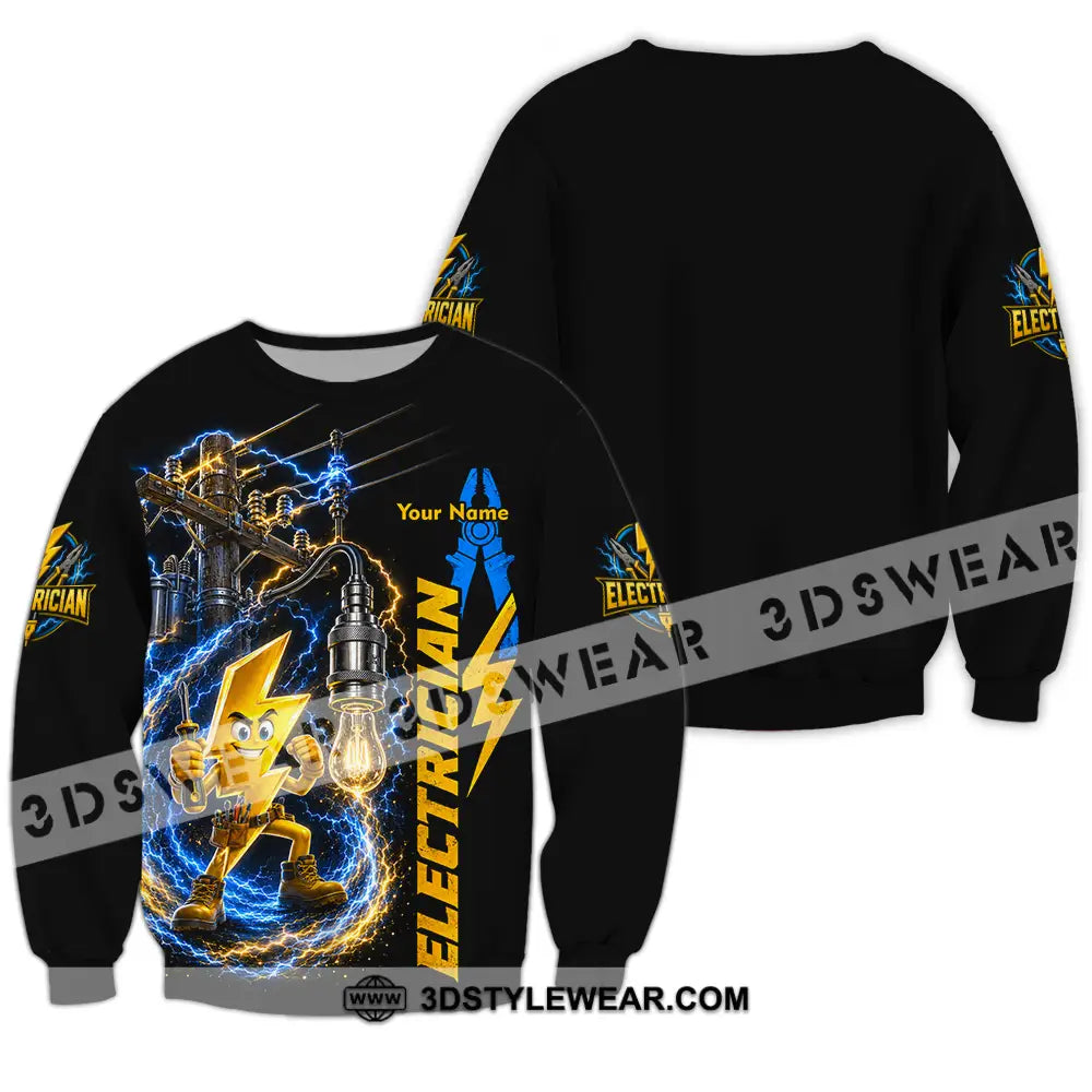 Unisex Shirt - Custom Electrician Shirt - Long Sleeve / S - T-shirt