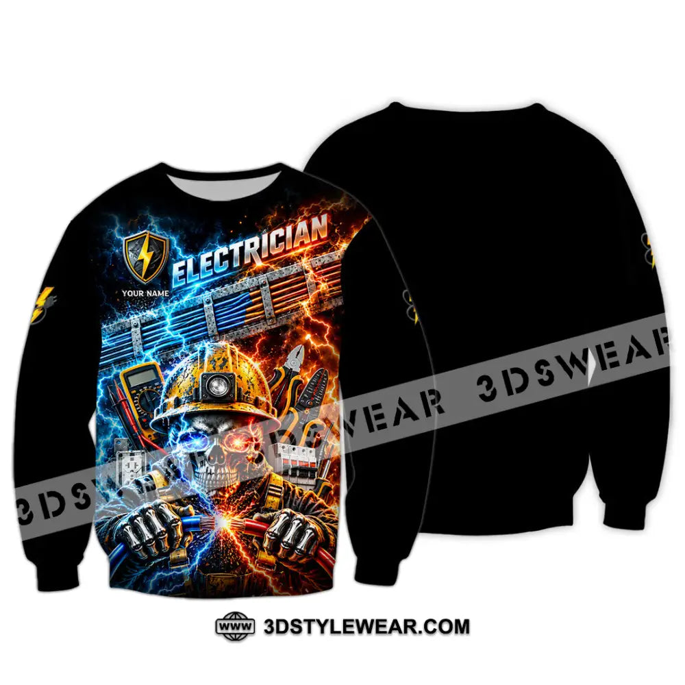 Unisex Shirt - Custom Electrician Shirt - Long Sleeve / S - T-shirt