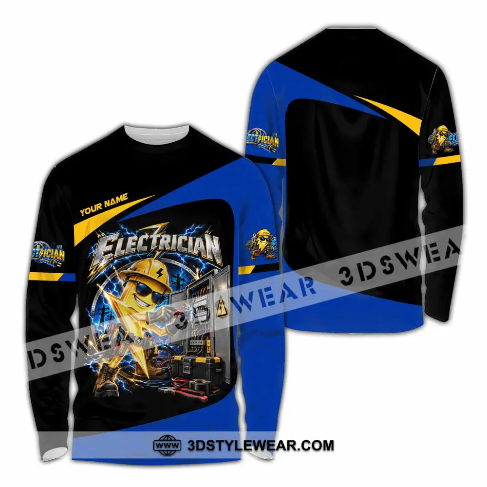 Unisex Shirt - Custom Electrician Shirt - Long Sleeve Shirt / S - T-shirt