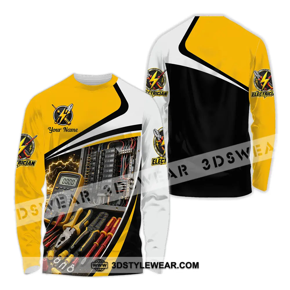 Unisex Shirt - Custom Electrician Shirt - Long Sleeve Shirt / S - T-shirt