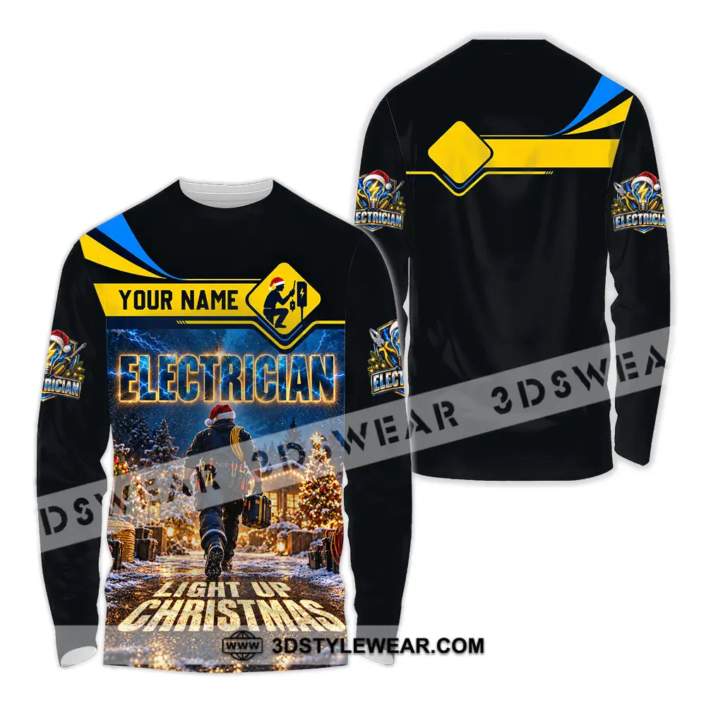 Unisex Shirt - Custom Electrician Shirt - Long Sleeve Shirt / S - T-shirt