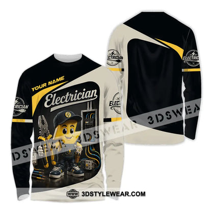 Unisex Shirt - Custom Electrician Shirt - Long Sleeve Shirt / S - T-shirt