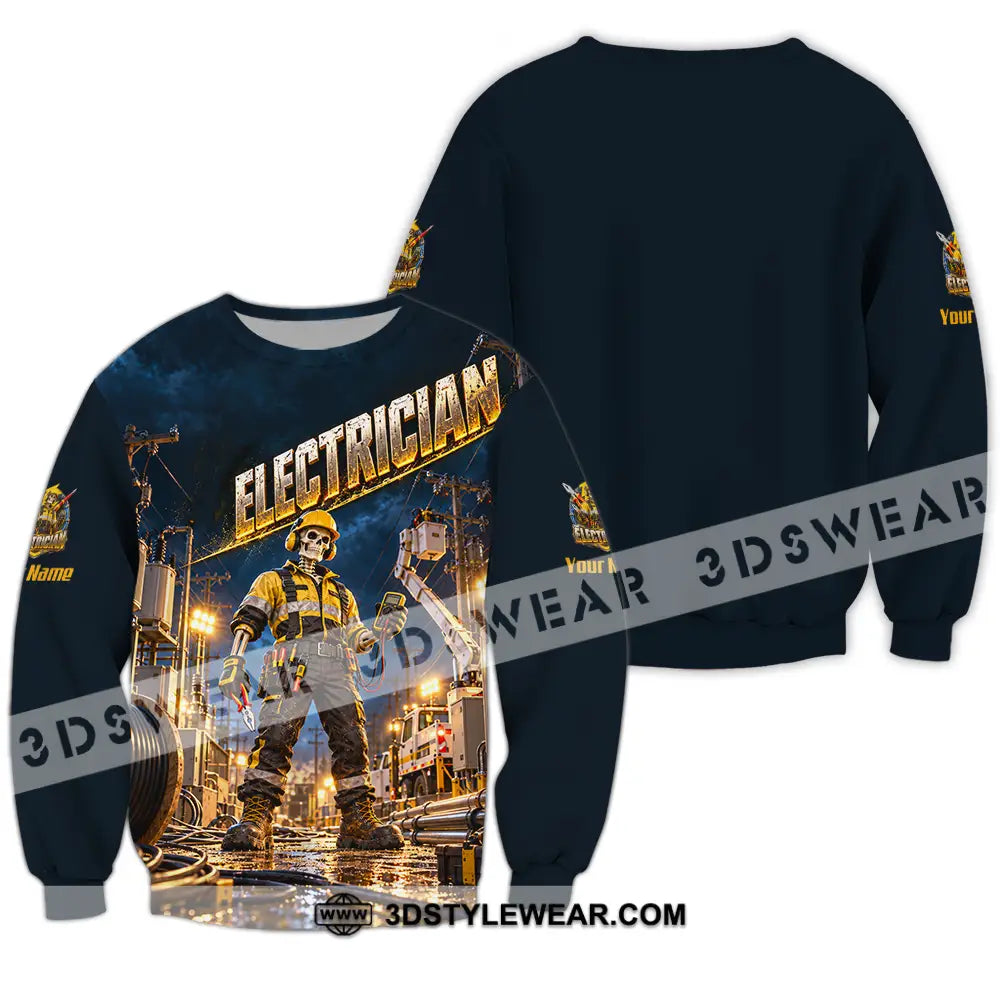 Unisex Shirt - Custom Electrician Shirt - Long Sleeve / S - T-shirt