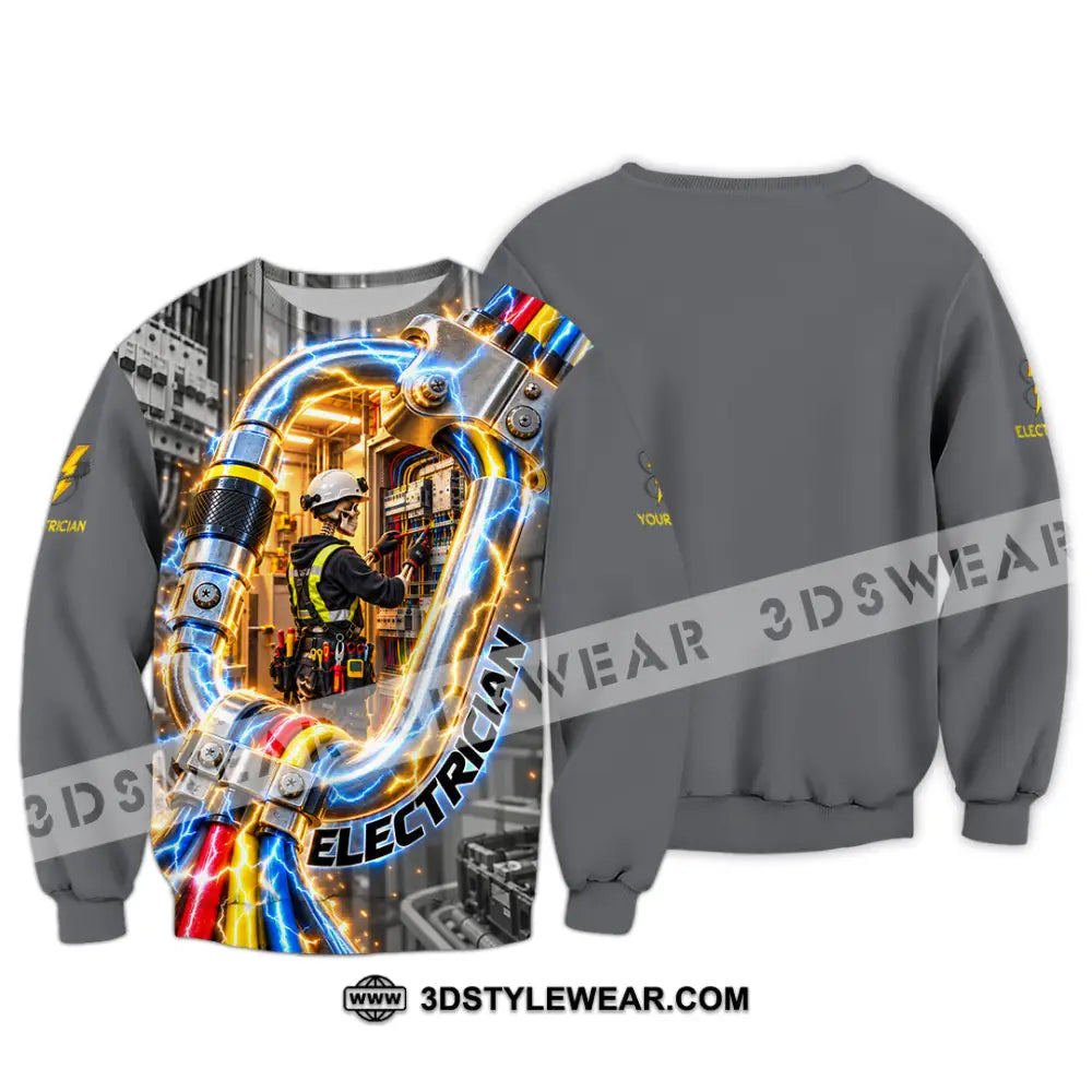 Unisex Shirt - Custom Electrician Shirt - Long Sleeve / S - T-shirt
