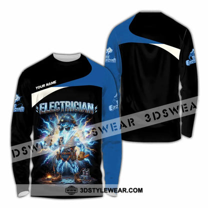 Unisex Shirt - Custom Electrician Shirt - Long Sleeve Shirt / S - T-shirt