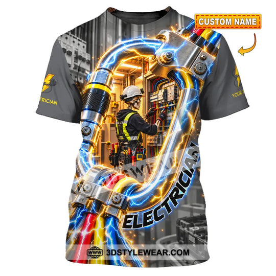 Unisex Shirt - Custom Electrician Shirt style option 1