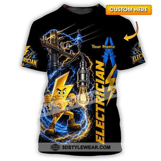 Unisex Shirt - Custom Electrician Shirt style option 1