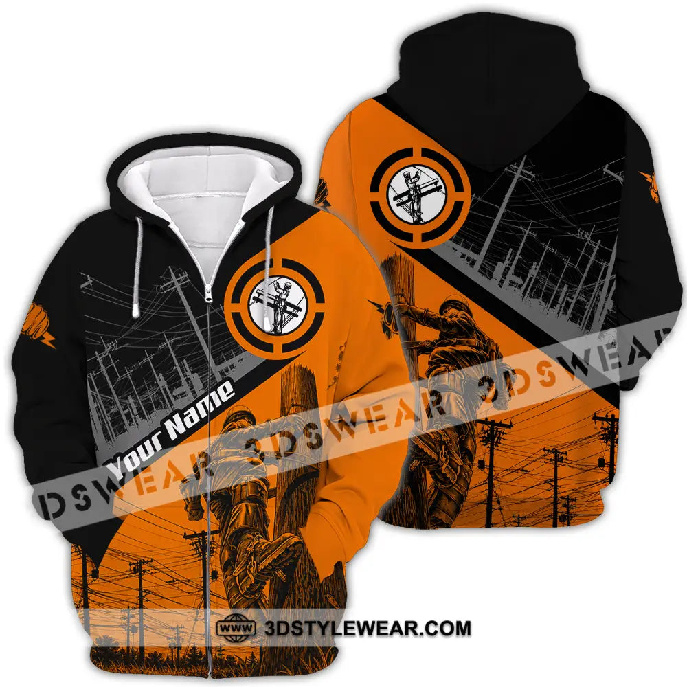 Unisex Shirt - Custom Electrician Shirt - Zipper Hoodie / S - T-shirt