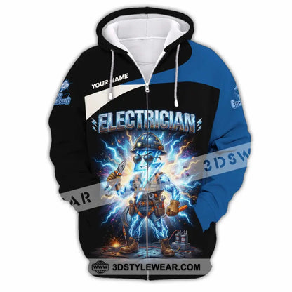Unisex Shirt - Custom Electrician Shirt - Zipper Hoodie / S - T-shirt