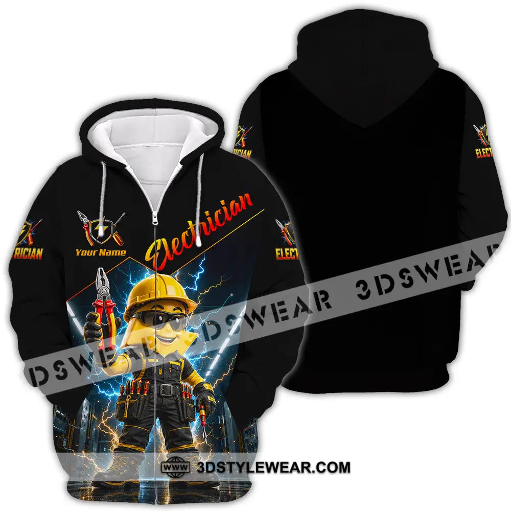 Unisex Shirt - Custom Electrician Shirt - Zipper Hoodie / S - T-shirt